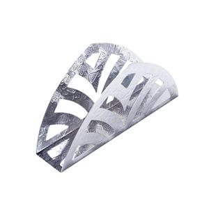 Anneaux de serviette en métal antidérapants avec base lestée, conception antidérapante pour événements extérieurs et tables de buffet, pour commandes en gros - Product Image 1