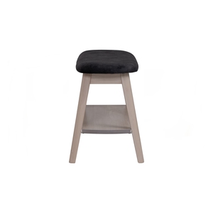 LUOOMA Modern Minimalist White Wash Dining <b>Chair</b> with Upholstered Wood Legs for <b>Small</b> Spaces and Apartments - Product Image 3