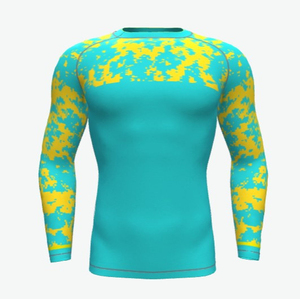 Rashguard de fitness pour hommes, manches longues, compression respirante, haut d'entraînement USA - Product Image 5