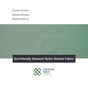 SWL-2B2400 Nylon66/Nylon66 Reciclado/Spandex=69/19/12 P/D Tejido Transpirable con Elasticidad en 4 Direcciones, Sostenible, Mezcla de Lana de Mar Reciclada - Product Image 5