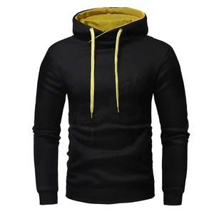 Top Selling Outdoor Comfortable Breathable Plain Hooded Pullover Satin <b>Lined</b> <b>Hoodie</b> With Drawstring Hood For <b>Men</b> - Product Image 1