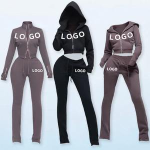 Conjunto Deportivo Informal de 2 Piezas para Mujer, Pantalones Deportivos Holgados - Product Image 5