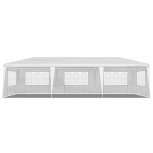 Pergola a 5 Lati in Ferro con Tessuto PE e Tubi a Spirale 3x9m per Tende da Matrimonio e Feste - Product Image 2