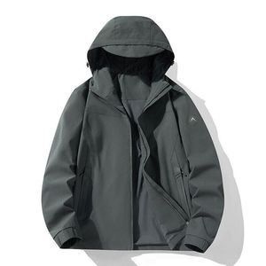 Chaqueta ECOACH para Hombre, Impermeable, con Capucha, Cortavientos, Térmica, para Invierno, con Cierre Completo, Informal, para Senderismo y Camping, con Logotipo Personalizado - Product Image 1
