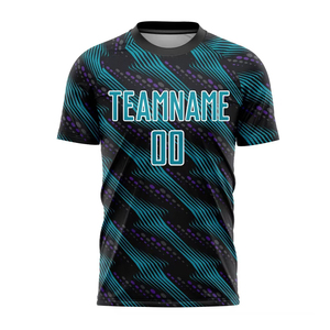 Custom Made High Quality 100% Polyester Crew Neck Short Sleeve Soccer Jerseys T-Shirts Shorts Sets Printed Summer Stretch - Product Image 1