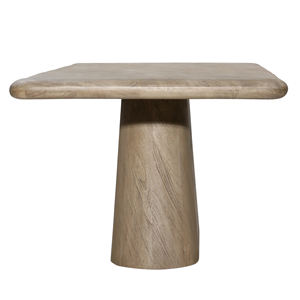 Table de cuisine et de salle à manger en bois d'acacia massif fait main, très durable et esthétique, finition grise à grain profond, très attrayante, avec un grand espace - Product Image 2