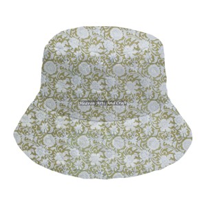 Sombreros de pescador a la moda para hombre y mujer, gorro de algodón con estampado a mano, grueso y cálido para otoño e invierno, de alta calidad y acolchado. - Product Image 3