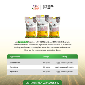 ปุ๋ยเม็ดอินทรีย์ GDM 10 กก. สำหรับข้าว ปาล์มน้ำมัน พืชผลไม้ และผัก ปรับปรุงดินและบำรุงพืช - Product Image 6