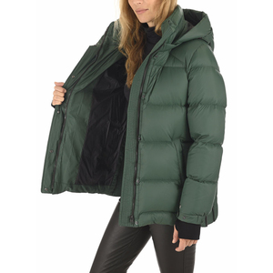 Veste matelassée en nylon pour femmes, respirante, chaude, imperméable, écologique, réversible, coupe-vent, avec doublure en bambou - Product Image 3