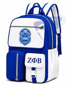 Zeta Phi Beta ZPB Sorority <b>Backpack</b> Laptop Bag Stylish School & Travel <b>BackPack</b> - Product Image 1