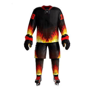 Uniformes de Hockey sobre Hielo para Hombre de Alta Calidad, Cómodos y Transpirables con Diseño Único, Conjuntos de Hockey sobre Hielo Sublimados a Precio Económico - Product Image 4