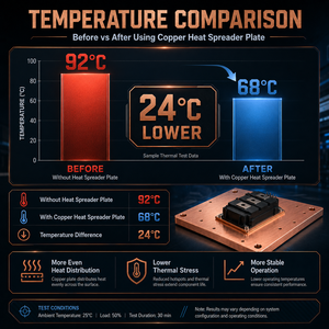 Plaque de dissipation thermique en cuivre à surface brillante CNC personnalisée pour le refroidissement des modules de puissance IGBT, norme JIS C1100 C1020 OEM - Product Image 4