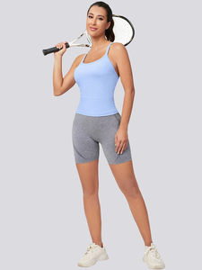 Conjunto Deportivo de Verano para Mujer con Logotipo Personalizado, Top Transpirable con Relleno en el Pecho, Falda y Pantalones Cortos de Tenis de Alta Elasticidad, Ropa de Gimnasio con Bordado - Product Image 3