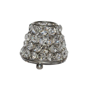 Bougeoir fait main en métal et cristal avec forme ronde fini parfait pour la décoration intérieure Votive et présentoirs de chandeliers - Product Image 1
