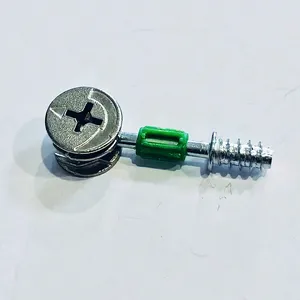 Jn đồ nội thất vít Lập Dị bánh xe Nut ba trong một tủ quần áo Hội Đồng Quản trị kết nối rod đôi cuối thanh cao su hạt Nhúng phần