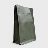 Sachets d'emballage de café imprimés sur mesure, pochettes verticales numériques à fermeture éclair pour café en grains entiers et emballage de café torréfié