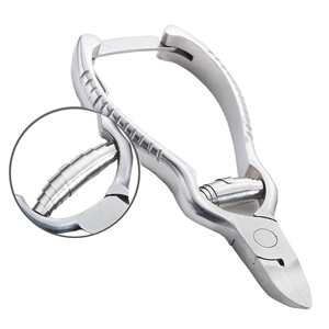 Coupe-ongles en acier inoxydable de haute qualité en forme de lune pour podologie et chiropodie, idéal pour les ongles épais des orteils et des doigts, OEM - Product Image 1