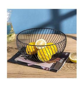 ตะกร้าผลไม้โลหะรักษ์โลก ตกแต่งโต๊ะ ผลิตภัณฑ์ทำมือ ตะกร้าเก็บผลไม้ดีไซน์สวย ขายดีอันดับต้นๆ - Product Image 1