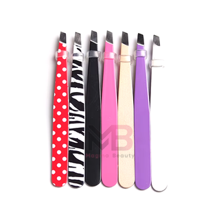 Herramientas de Cuidado Personal para Cejas de Acero Inoxidable a Precio de Fábrica, Personalizadas, Duraderas, con Diseño de Puntos Rojos, Cebra, Negro, Rosa y Morado - Product Image 3