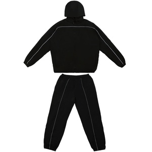 Ensemble de survêtement coupe-vent personnalisé unisexe, veste à fermeture éclair intégrale, coupe-vent et imperméable, survêtement en nylon pour hommes - Product Image 5