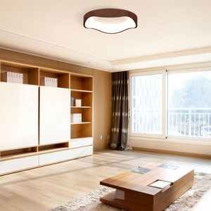 Plafoniera LED Moderna 24W con Motivo in Legno e Telaio in Metallo - Opzione di Illuminazione Resistente - Product Image 2