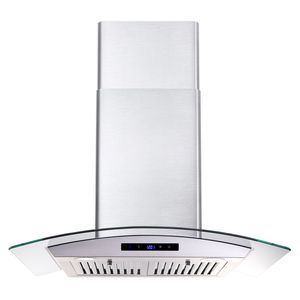 Cappa aspirante da parete da 30 pollici con 700 CFM, pannello touch in vetro temperato e controlli LED ventilati - Product Image 3