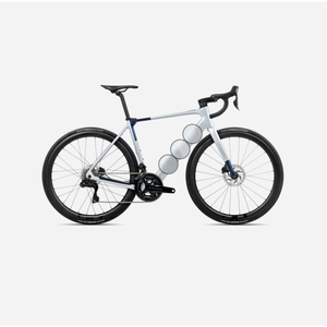 Bicicleta Eléctrica de Carretera Completa de Carbono 2025 M10i 20mph - Cambio Electrónico 2x12, Manillar Doble, Motor Trasero X20, Batería de 350Wh - Product Image 3