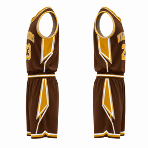 Derniers modèles d'uniformes de basketball, maillots et shorts personnalisés imprimés par sublimation, tissu respirant à séchage rapide, vêtements de sport d'équipe - Product Image 4