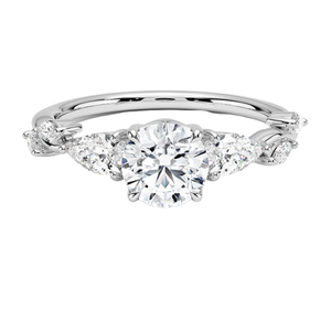 Elegant <b>Crystal</b> Silver <b>Ring</b> Bridal Engagement Jewelry Perfect Romantic Wedding Proposal Gift - Product Image 2