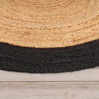 Set de table pliable en jute et herbe de mer, fait main, motif uni, imperméable, épaisseur moyenne, écologique, tissé, pour la maison et la restauration