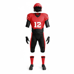 Uniforme de Fútbol Americano de Manga Corta con Estampado, 100% Poliéster, Personalizable, al por Mayor, Hecho a Medida - Product Image 3