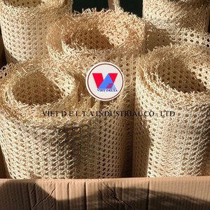 Natural & Bleached Rattan <b>Webbing</b> Roll and Handmade Cane Mesh for Chair & Cabinet | Durable | Bulk Supply - Product Image 3
