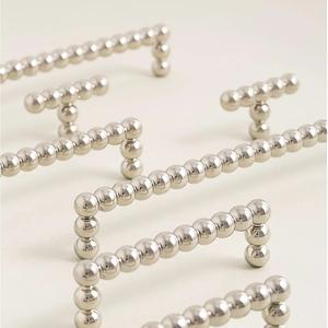 Tiradores de latón cepillado para cocina, accesorios de ferretería, tiradores para muebles, armarios y roperos - Product Image 1