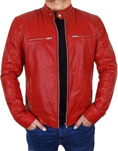 Chaqueta de cuero genuino para hombre 2026 al por mayor, de piel de vaca, a precios razonables, chaqueta de cuero de moda para hombre, de piel de cordero auténtica. - Product Image 6