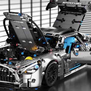 Bloques de Construcción de Autos Deportivos MJ BLOCK, Bloques de Ensamblaje de Autos de Carreras Famosos, Modelo de Auto de Velocidad Experto, Juguete de Ladrillos, Regalo Navideño para Niños - Product Image 5