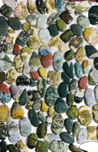 Gemas Trimurti AAA, Jaspe Oceánico Natural, Cabujón Multicolor con Patrón de Orbe, Gema Suelta para Joyería, Certificada por Terceros - Product Image 2