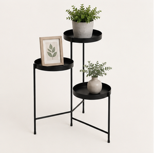 3-Tier Modern Metal Plant Stand Rust-Proof Iron Flower <b>Pot</b> Rack for Indoor Living Room and Outdoor Balcony Garden Decor - Product Image 4