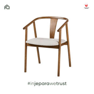 Fauteuil de salle à manger moderne en bois massif, siège rembourré, dossier incurvé, chaise en bois pour restaurant, hôtel, café, mobilier de maison - Product Image 4