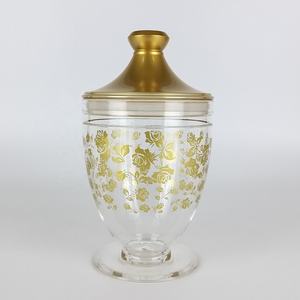 กล่องเก็บของอะคริลิกสีทองสไตล์วินเทจที่เป็นมิตรต่อสิ่งแวดล้อมพร้อมฝาปิดแบบสุญญากาศความจุ1-2L - Product Image 2