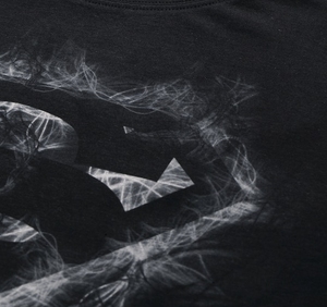 T-shirt décontracté noir pour homme avec logo Superman imprimé par transfert thermique, motif avant, idéal pour l'été, 100 % polyester tricoté - Product Image 3
