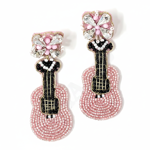 Pendientes de gota de moda llamativos de piña Rosa hechos a mano para niñas, cuentas de semillas de cristal ligeras, accesorios de inspiración tropical - Product Image 6