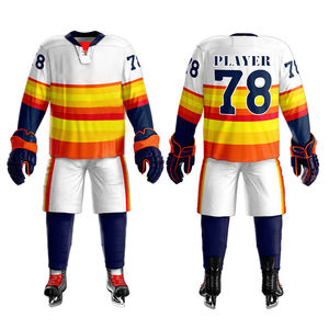 Uniforme de hockey sobre hielo de diseño personalizado y fabricación cómoda. Uniforme de hockey sobre hielo con marca propia personalizada. - Product Image 1