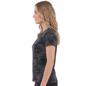 Camiseta de maternidad con estampado de camuflaje para mujer, Top de punto con cuello redondo para dormir, ropa de verano, camisetas de camuflaje, camisetas para amamantar - Product Image 5