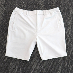 Pantalones Cortos Bermuda de Algodón Oxford para Hombre, Color Sólido, Cintura Media, Cierre Elástico, Estilo Casual, Tela Transpirable - Product Image 1