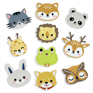 Écussons brodés ronds personnalisés thermocollants en sergé, logos thermocollants pour vêtements, sacs, chapeaux, OEM ODM - Product Image 2