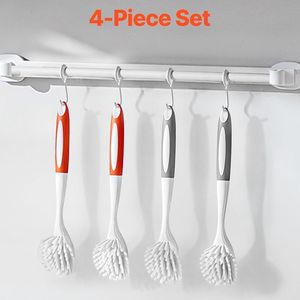 Spazzole curve con setole per la pulizia di pentole, padelle e lavelli - Strumento essenziale da cucina - Product Image 6