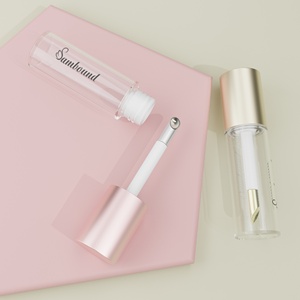 Cheap Price 20ML Lip Gloss Tube Big <b>Brush</b> Transparent <b>Round</b> PETG Plastic Empty Bottle Matched with Zinc Alloy <b>Brush</b> Head - Product Image 3