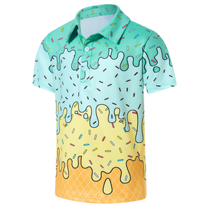 Polo de golf sportif pour jeunes, coupe ajustée, manches courtes, respirant, séchage rapide, vêtements de sport athlétiques pour garçons - Product Image 1