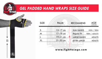Bandages de poignet rembourrés en gel de qualité supérieure avec sangle Velcro réglable pour la boxe, le MMA, le Muay Thai et le kickboxing - Absorption des chocs, soutien du poignet