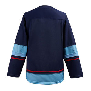 Jersey de Hockey sobre Hielo Personalizado de Calidad Superior, Hecho a Mano, Impreso, Absorbente de Humedad, 100% Poliéster, Crea Tu Diseño, Servicio OEM - Product Image 2